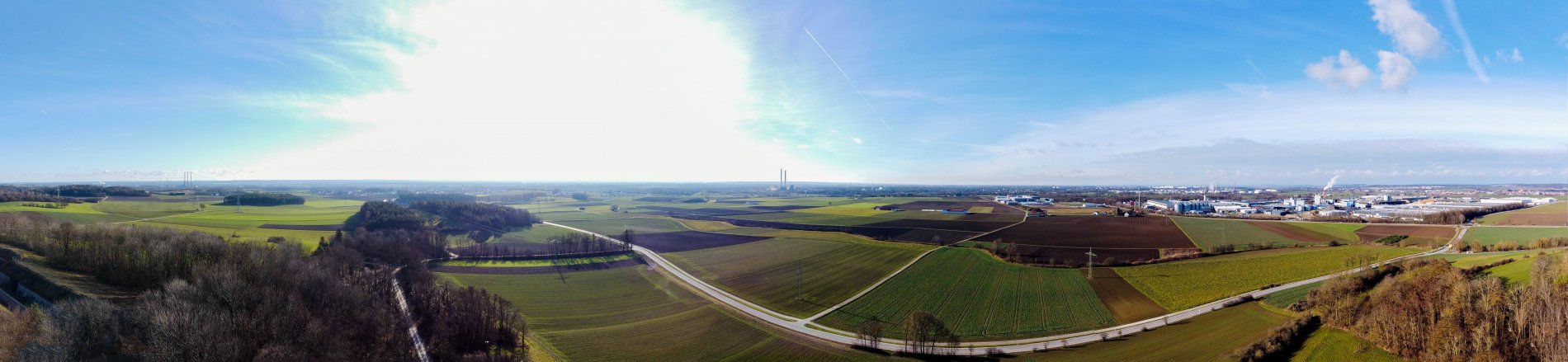Панорама На Ингольштадт издалека